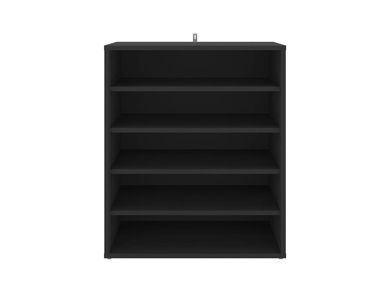 Zapatero negro 60x35x70 cm Madera contrachapada