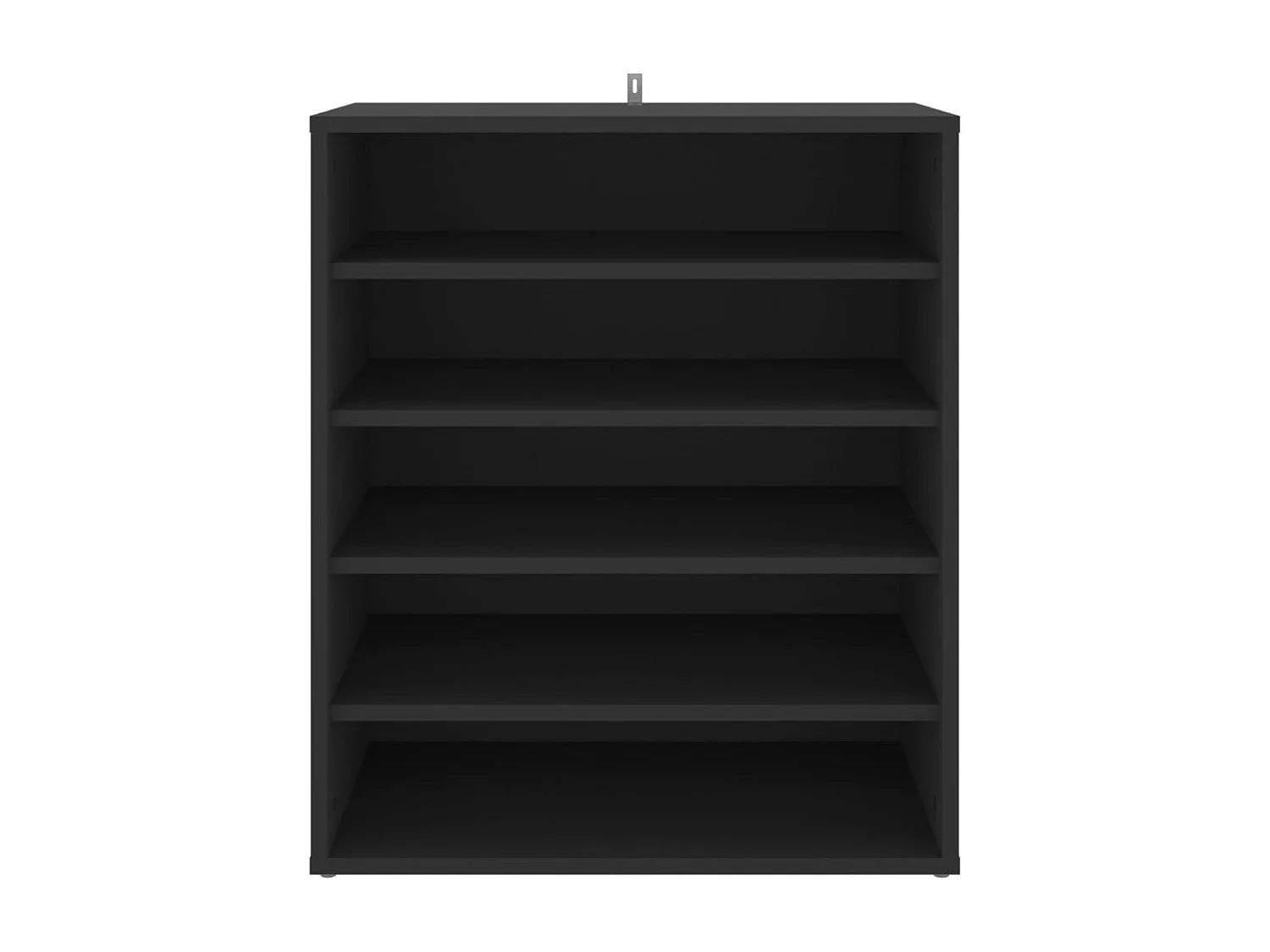 Zapatero negro 60x35x70 cm Madera contrachapada