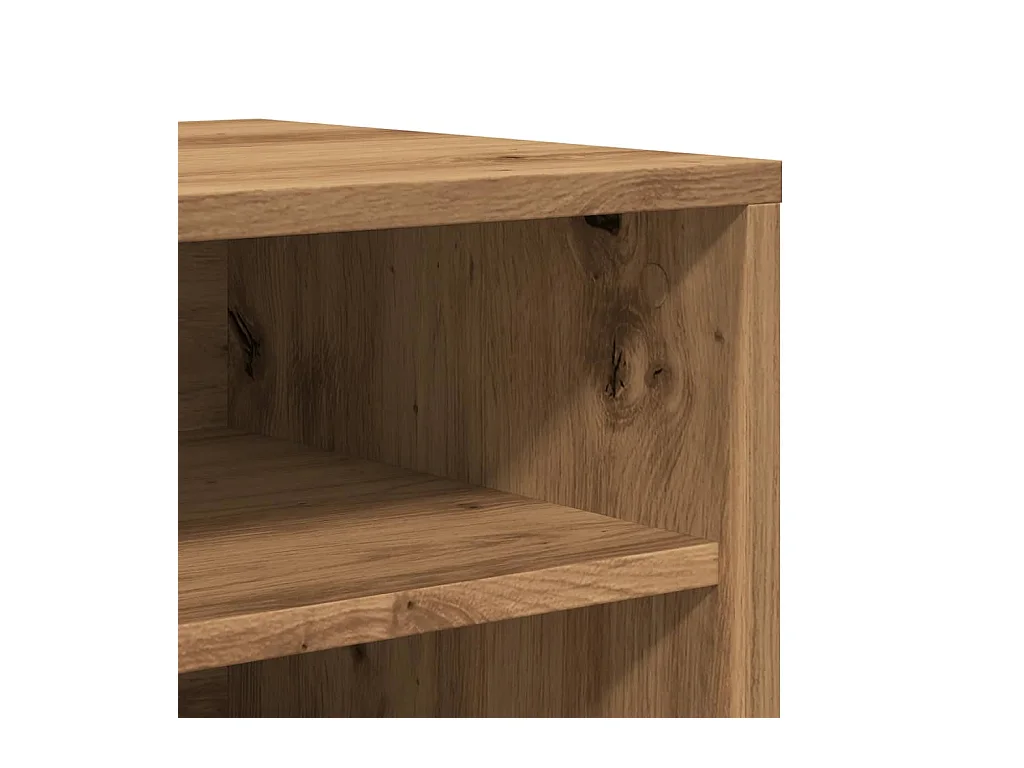 Armoire à chaussures chêne artisanal bois d'ingénierie