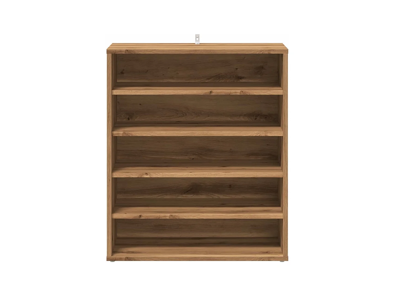 Scarpiera realizzata artigianalmente in legno di rovere ingegnerizzato