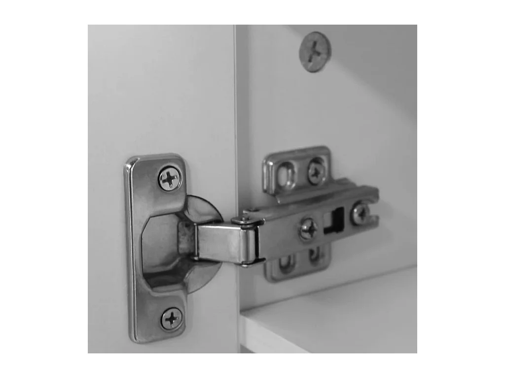 Meuble à chaussures 7 étagères blanc