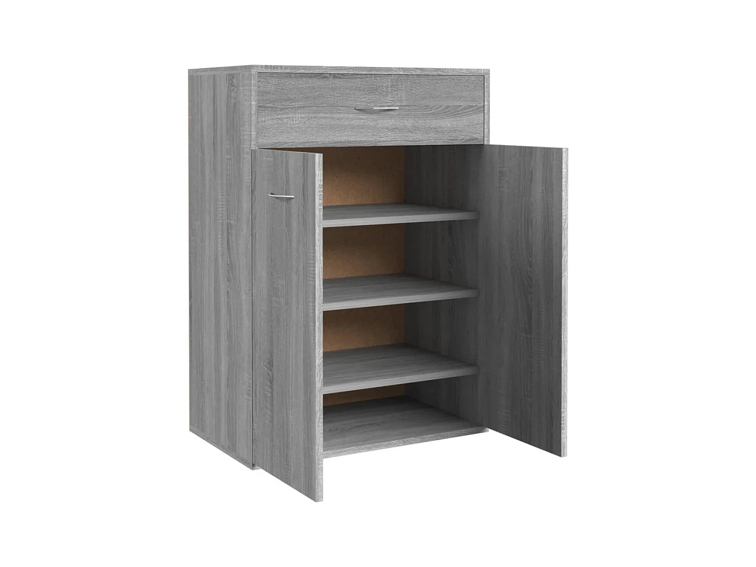 Scarpiera Sonoma grigia 60x35x84 cm in legno ingegnerizzato