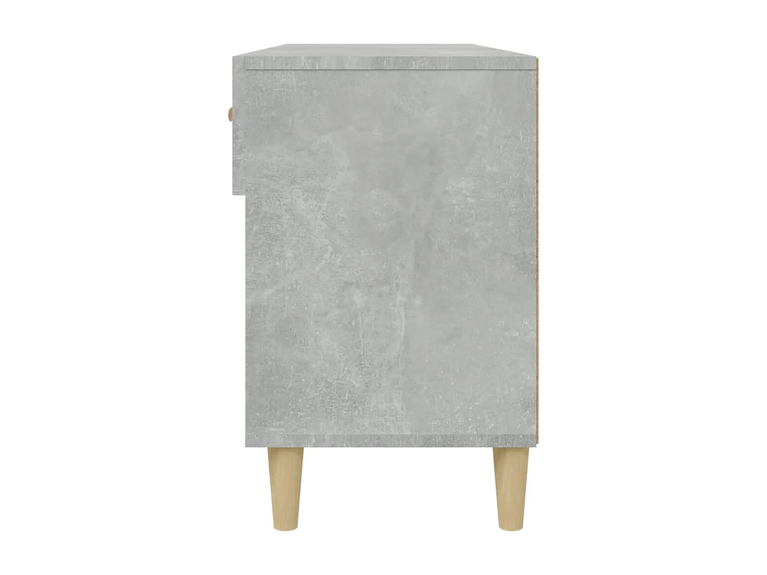 Armoire à chaussures Gris béton 102x35x55 cm Bois d'ingénierie