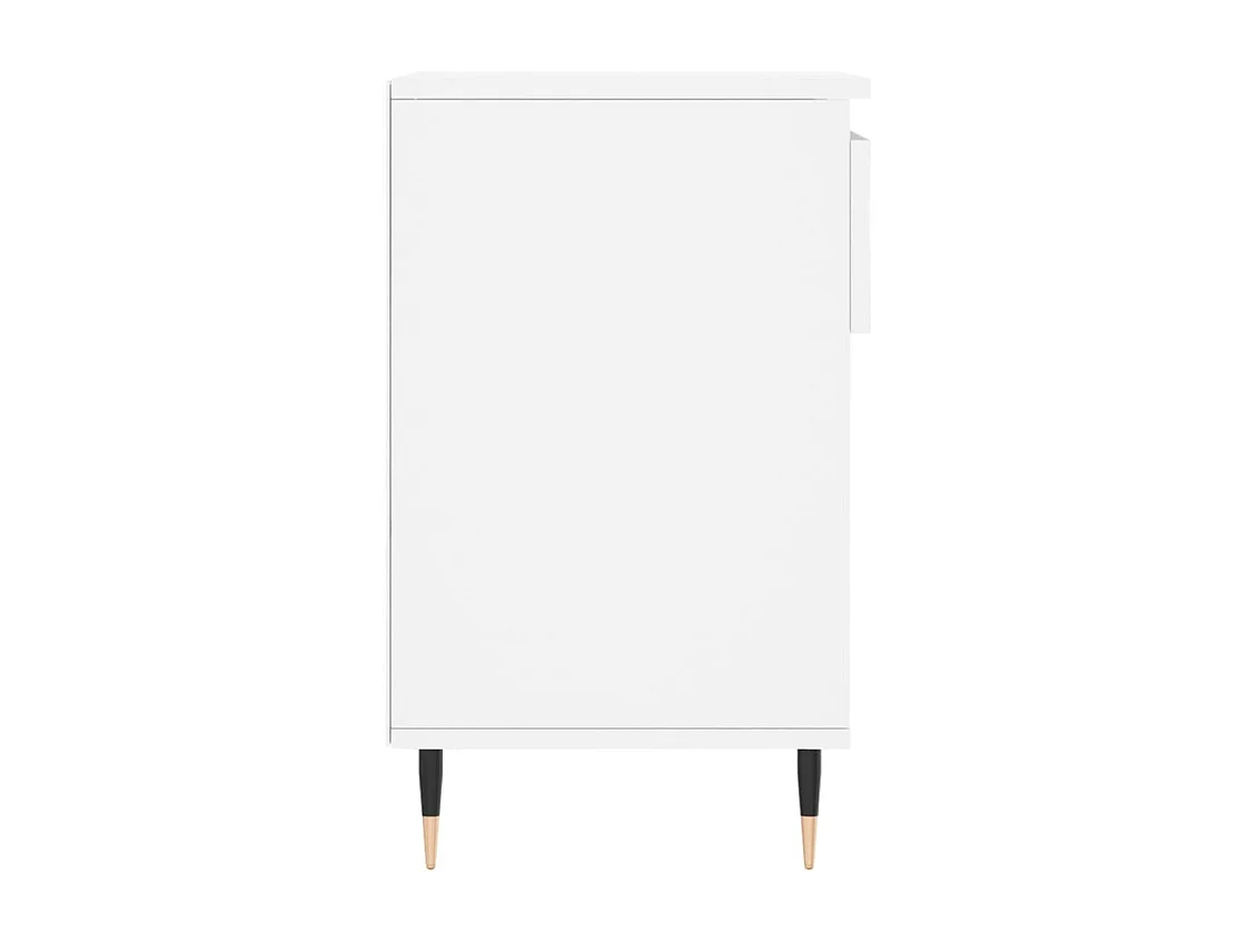 Weißer Schuhschrank 102x36x60 cm Holzwerkstoff