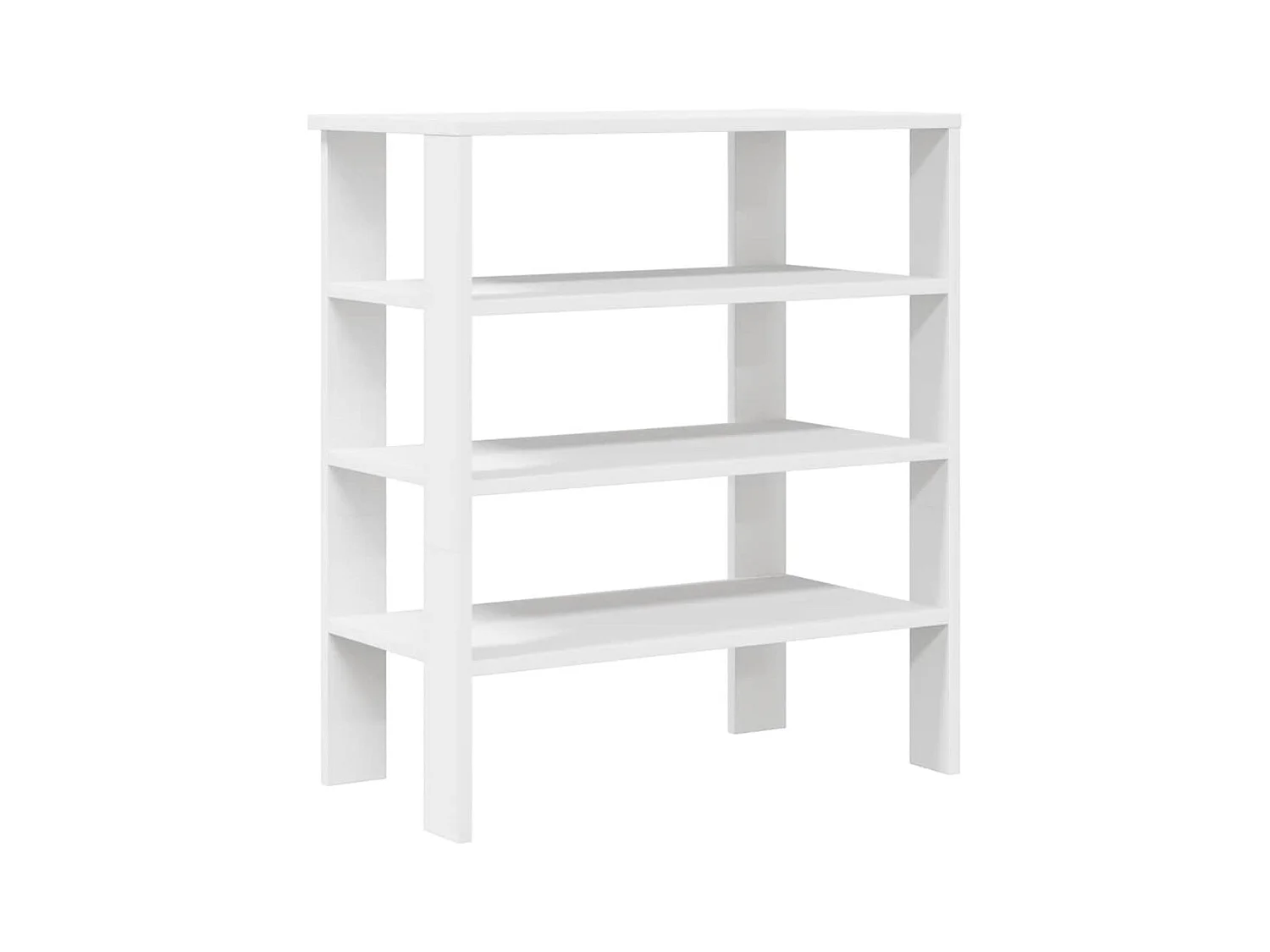 Étagère à chaussures blanc 61x32x70 cm bois d'ingénierie