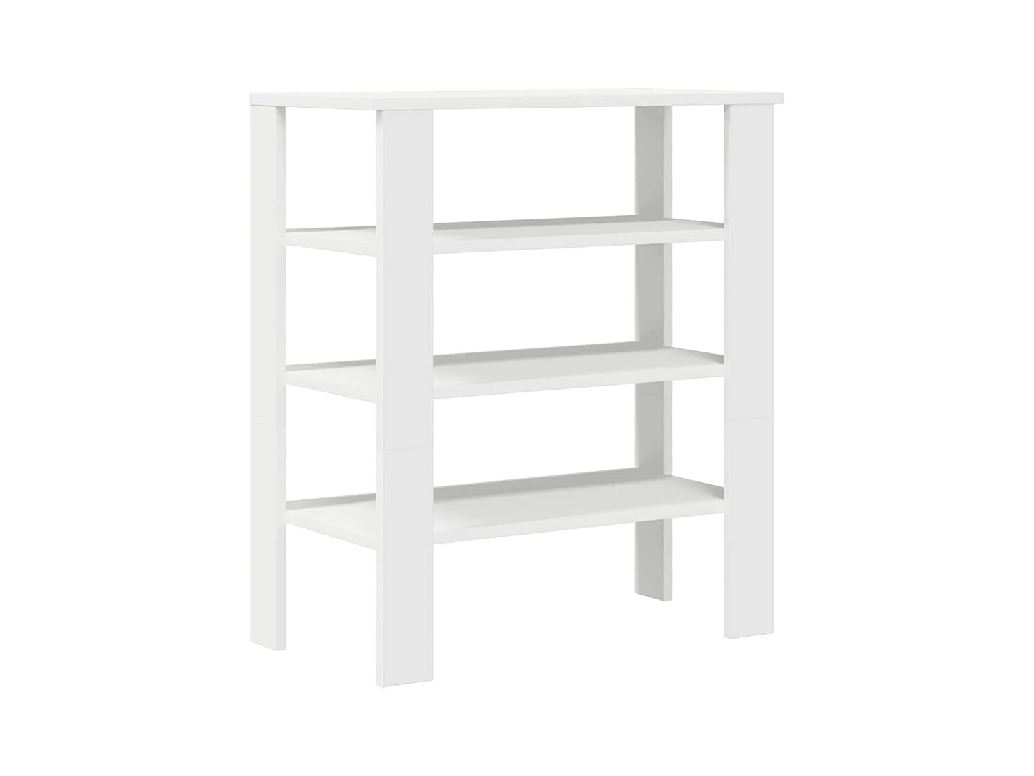 Étagère à chaussures blanc 61x32x70 cm bois d'ingénierie