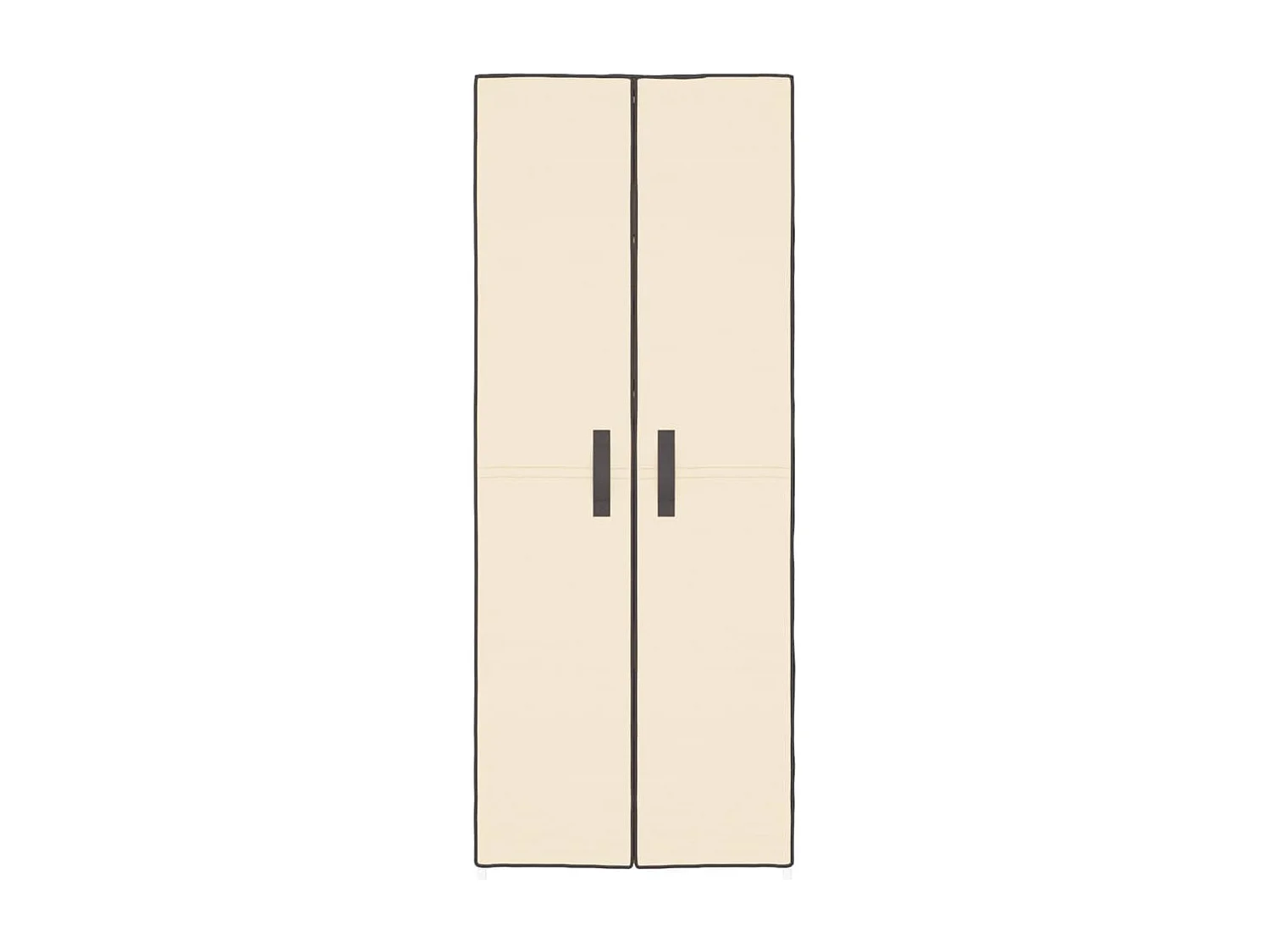 Armoire à chaussures Crème 60x30x166 cm Tissu