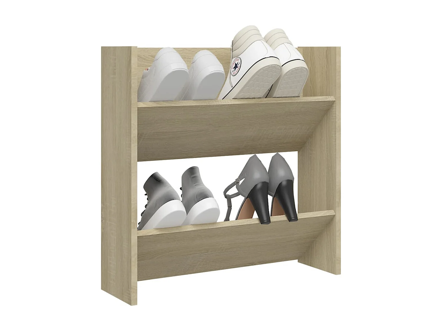 Armoire à chaussures murale Chêne Sonoma 60x18x60 cm Aggloméré