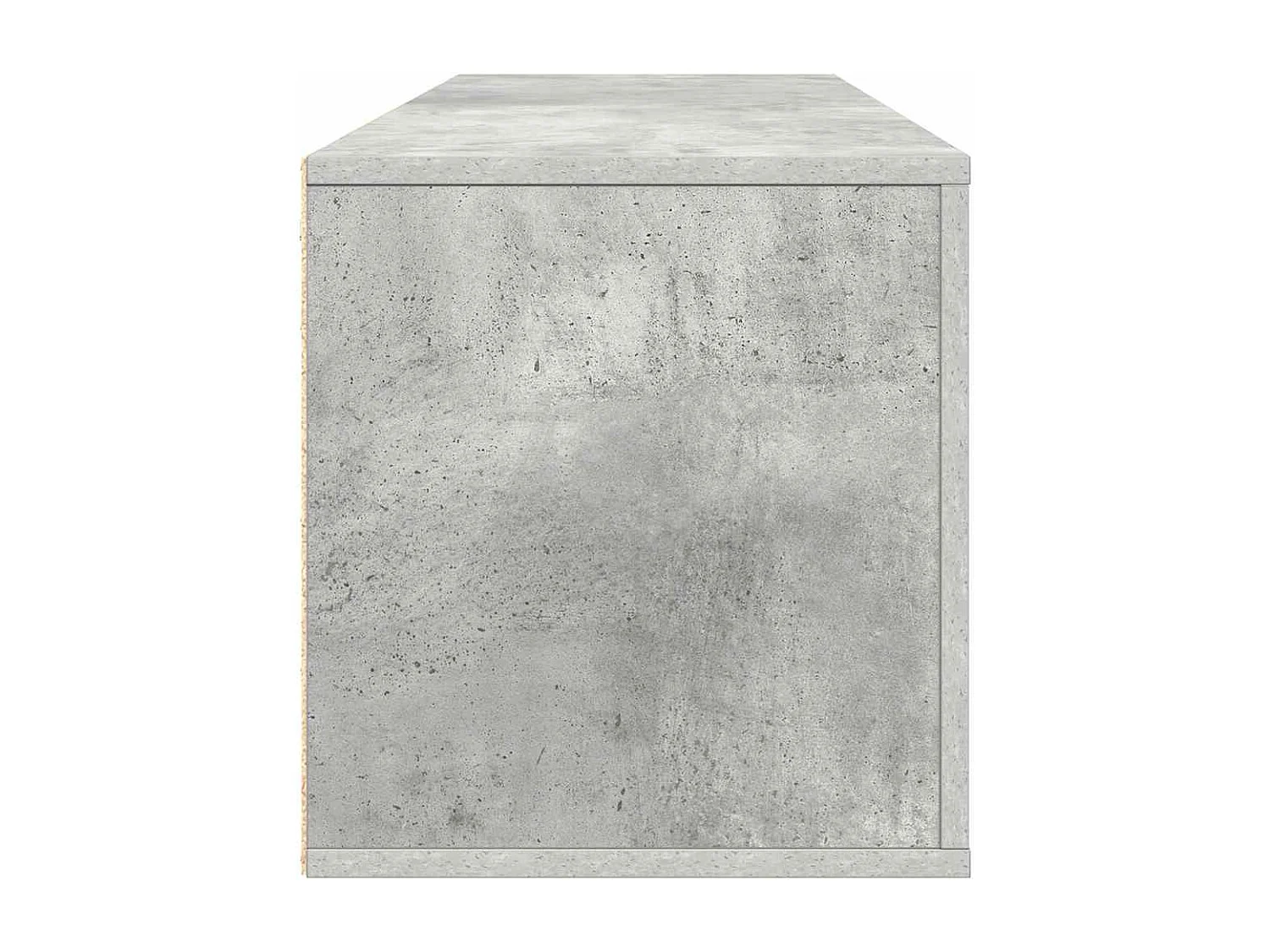 Armoire à chaussures murale Gris béton 100x35x38 cm
