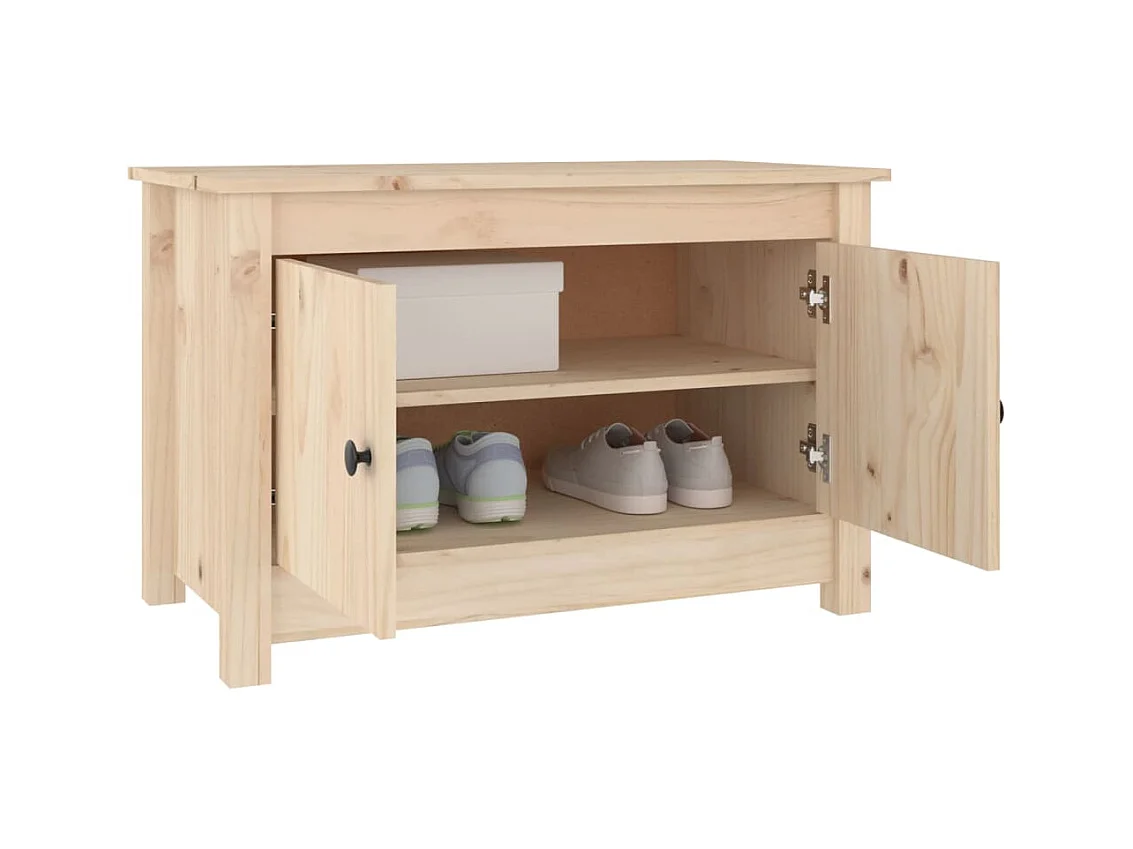 Armoire à chaussures 70x38x45,5 cm Bois de pin massif