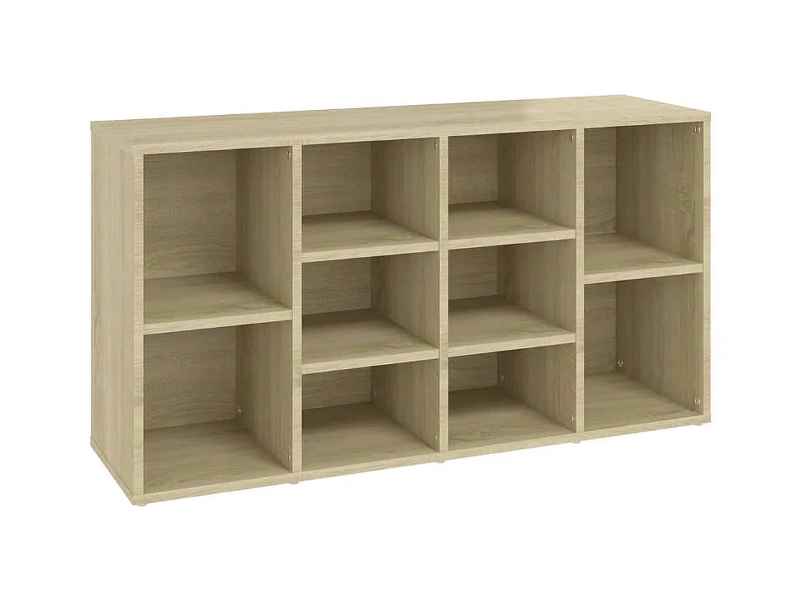 Banco zapatero roble Sonoma 103x30x54,5 cm Madera de ingeniería