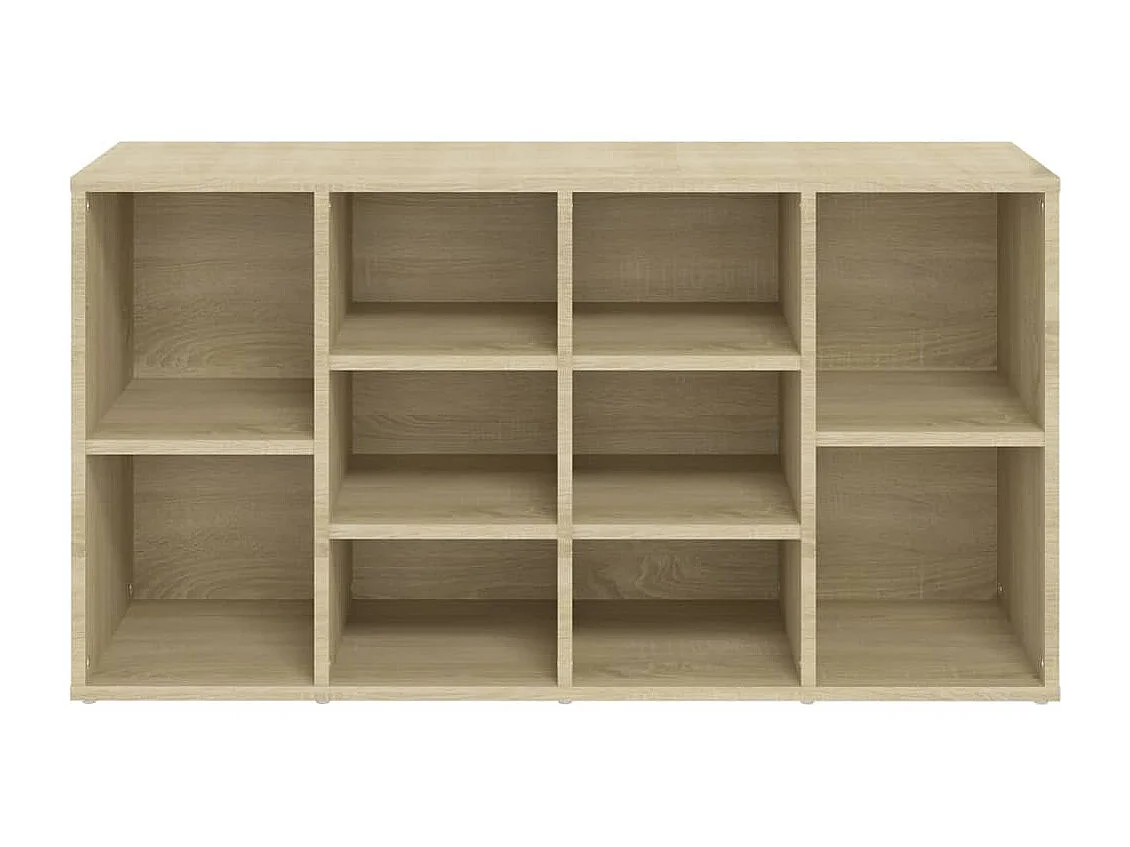 Panca portascarpe in rovere Sonoma 103x30x54,5 cm Legno ingegnerizzato