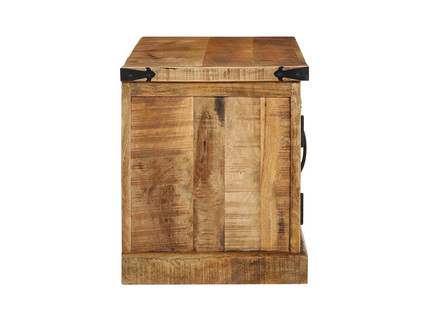 Banc à chaussures 110x38x45 cm Bois massif Bois de mangue brut