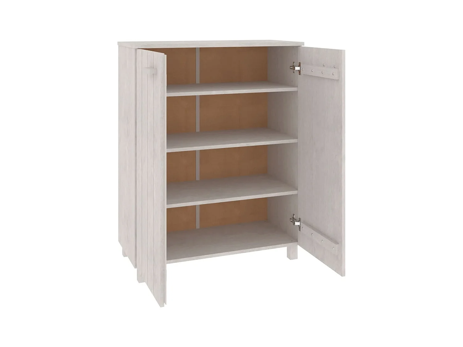 Armoire à chaussures Blanc 85x40x108 cm Bois de pin
