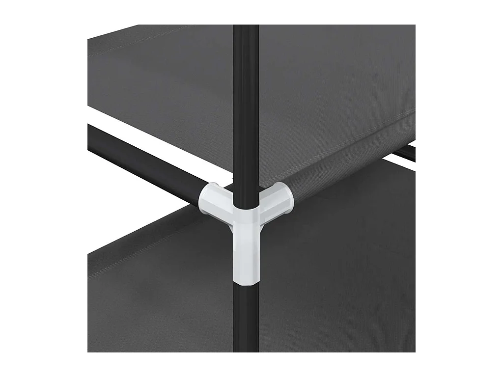 Étagère à chaussures 4 niveaux 44x28x77 cm tissu non-tissé