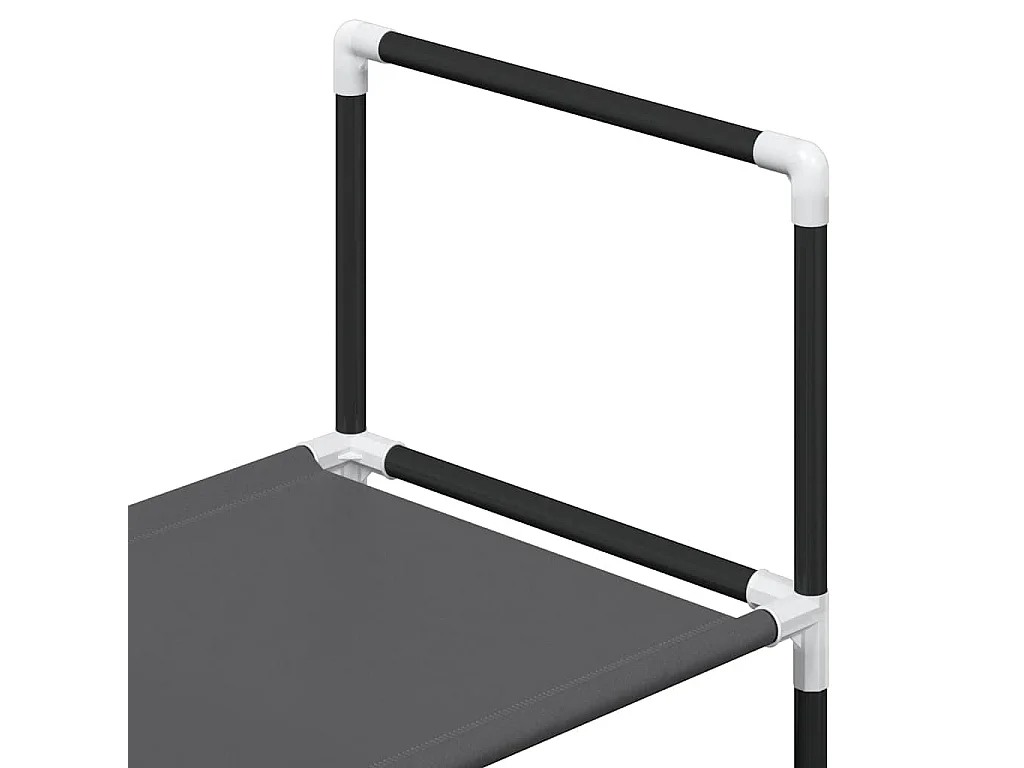 Étagère à chaussures 4 niveaux 44x28x77 cm tissu non-tissé