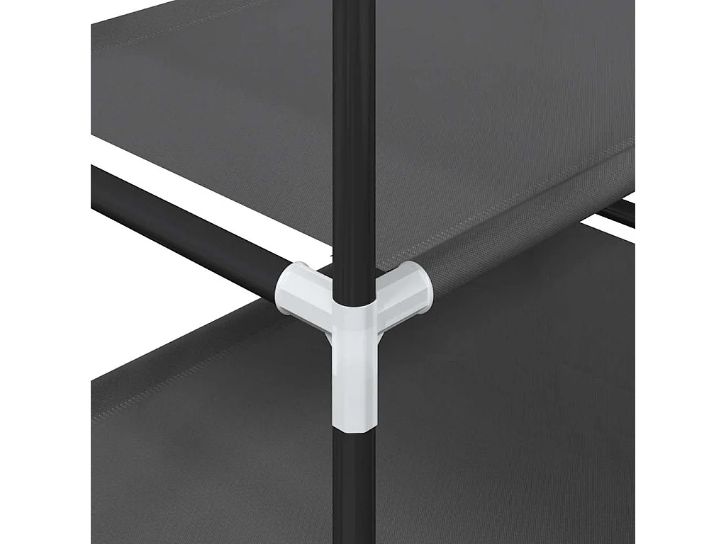 Étagère à chaussures 4 niveaux 44x28x77 cm tissu non-tissé