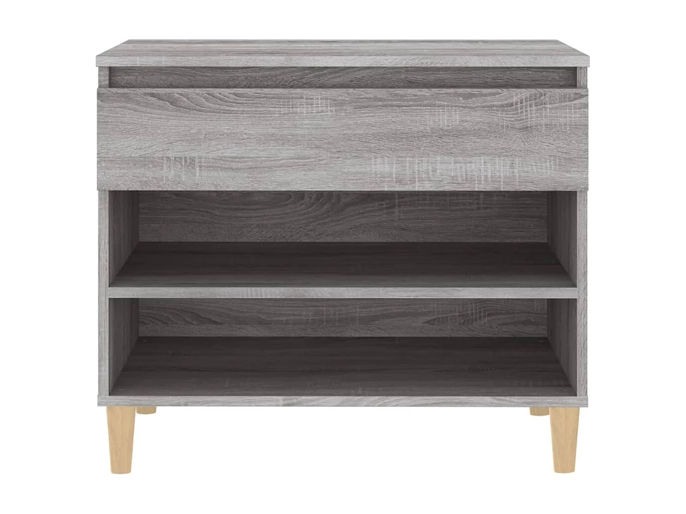 Zapatero Sonoma gris 70x36x60 cm madera de ingeniería