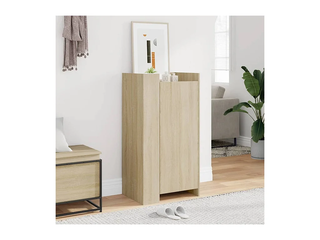 Armoire à chaussures chêne sonoma 52x37,5x100 cm