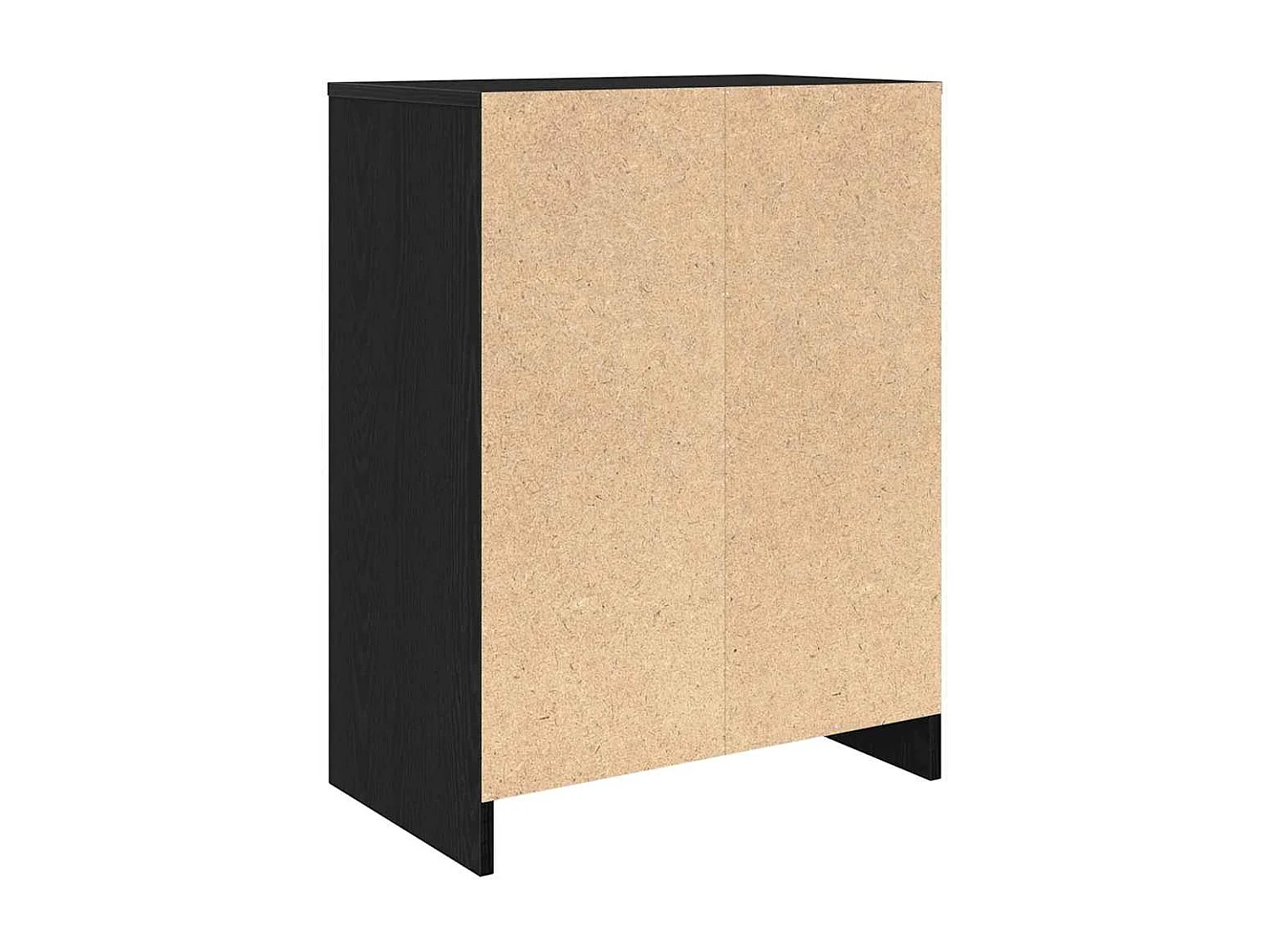 Armoire à chaussures chêne noir 57x34x76 cm bois d'ingénierie