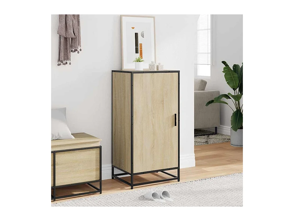 Étagère à chaussures chêne sonoma 48x38x97,5 cm bois ingénierie