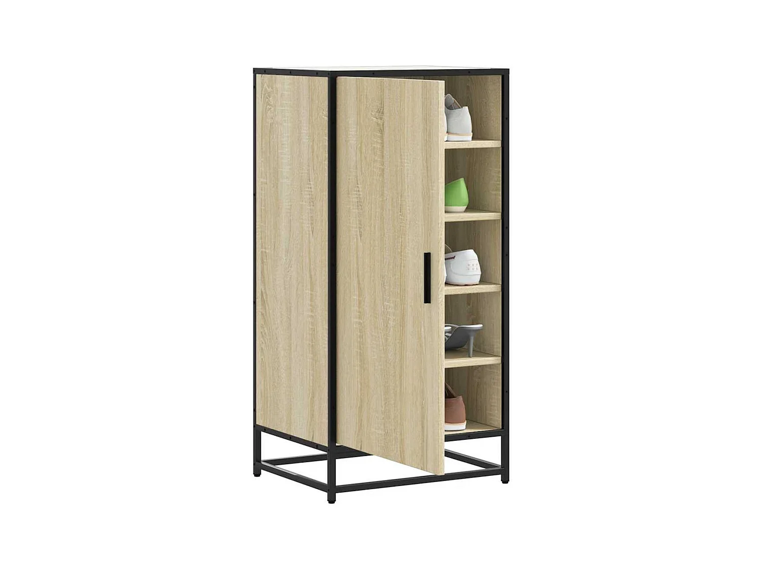 Étagère à chaussures chêne sonoma 48x38x97,5 cm bois ingénierie