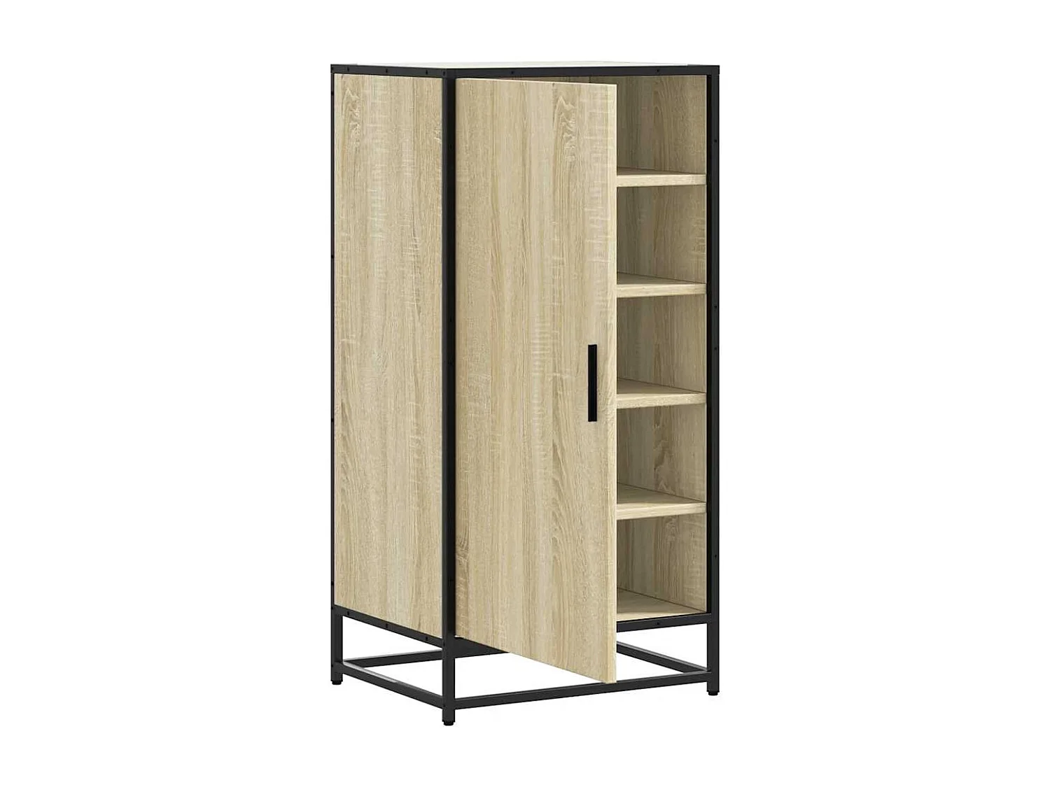 Étagère à chaussures chêne sonoma 48x38x97,5 cm bois ingénierie