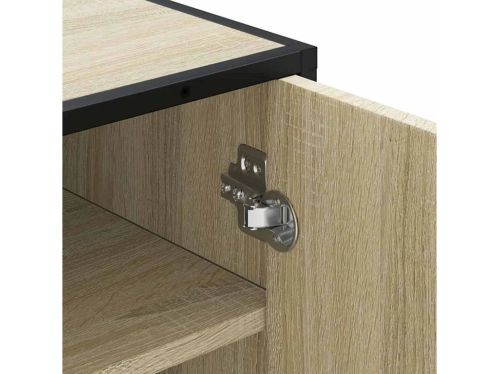 Étagère à chaussures chêne sonoma 48x38x97,5 cm bois ingénierie