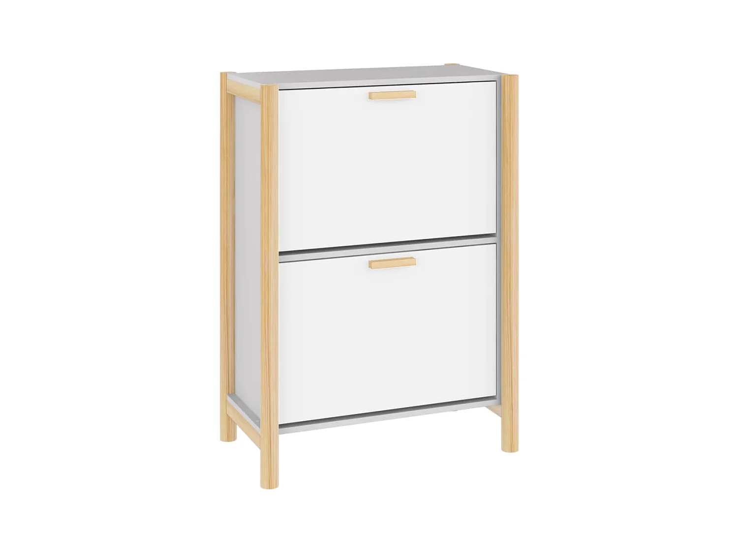 Armoire à chaussures Blanc 57,5x33x80 cm Bois d'ingénierie