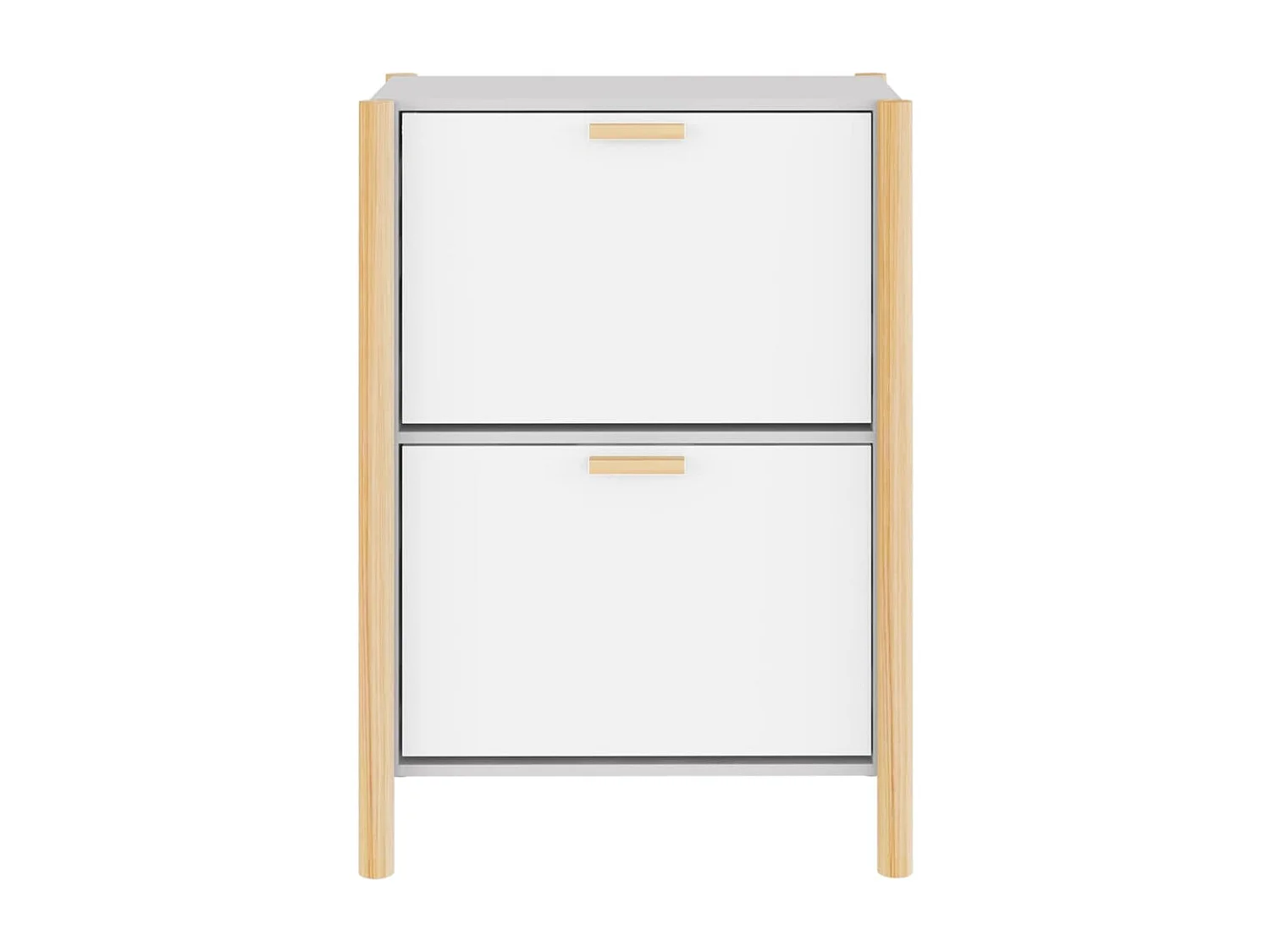 Armoire à chaussures Blanc 57,5x33x80 cm Bois d'ingénierie