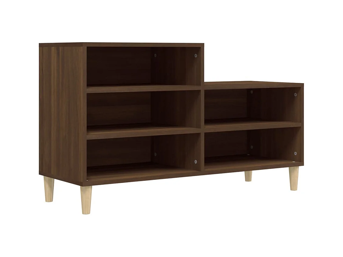 Armoire à chaussures Chêne marron 102x36x60cm Bois d'ingénierie