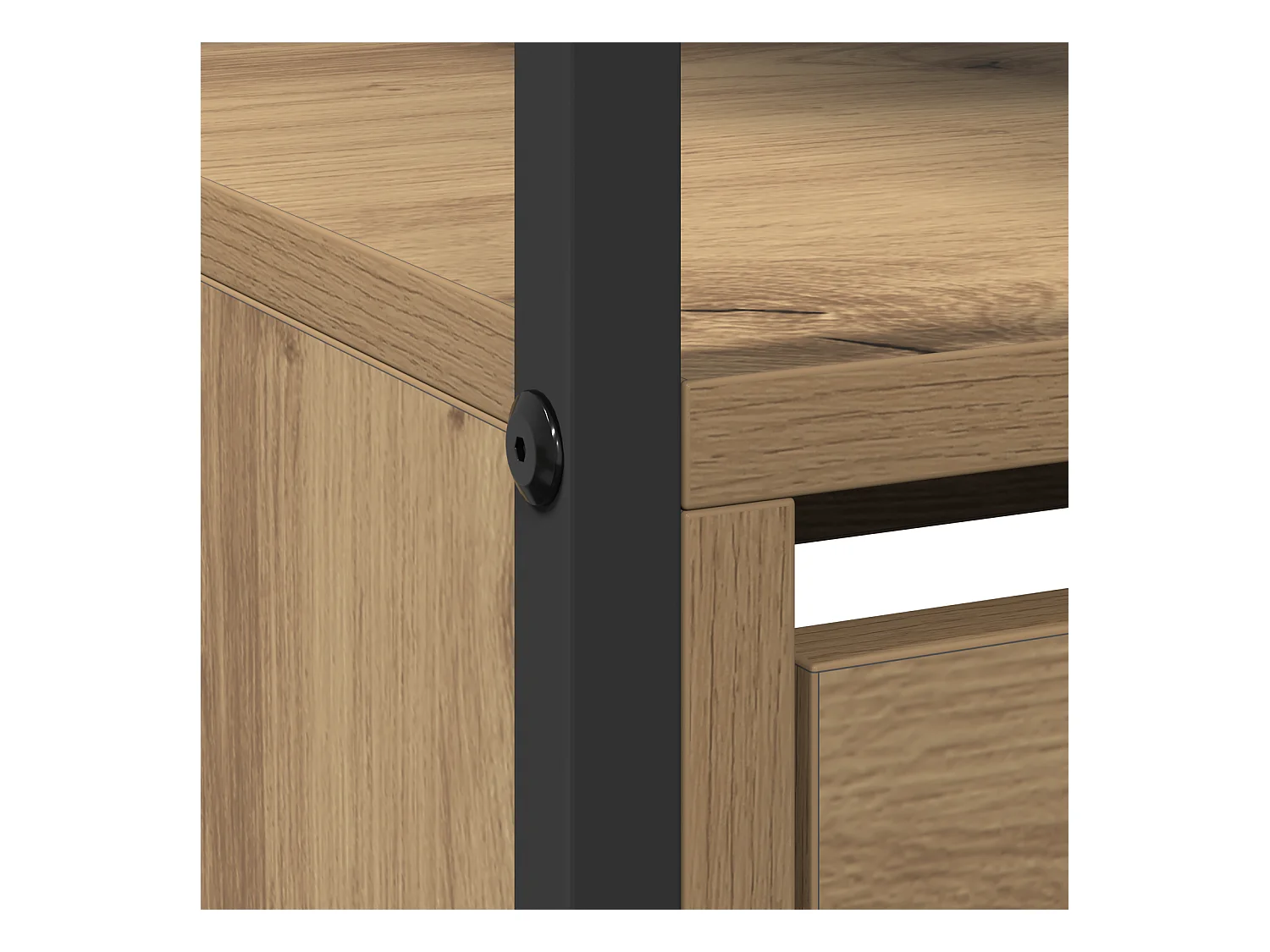 Cabinet à chaussures avec 4 tiroirs rabattables Chêne artisanal 100x34x112 cm