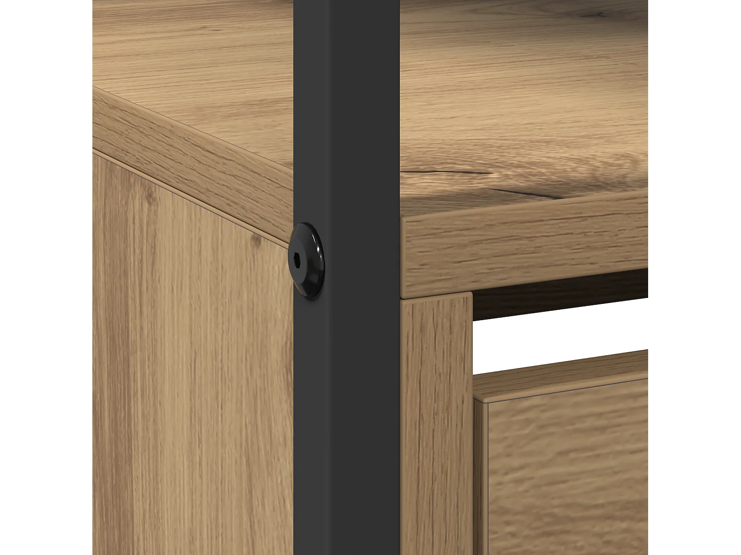 Cabinet à chaussures avec 4 tiroirs rabattables Chêne artisanal 100x34x112 cm