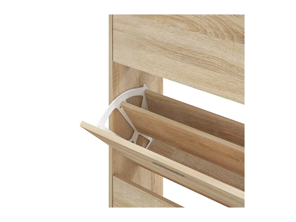 Armoire à chaussures Chêne sonoma 63x24x147cm Bois d'ingénierie