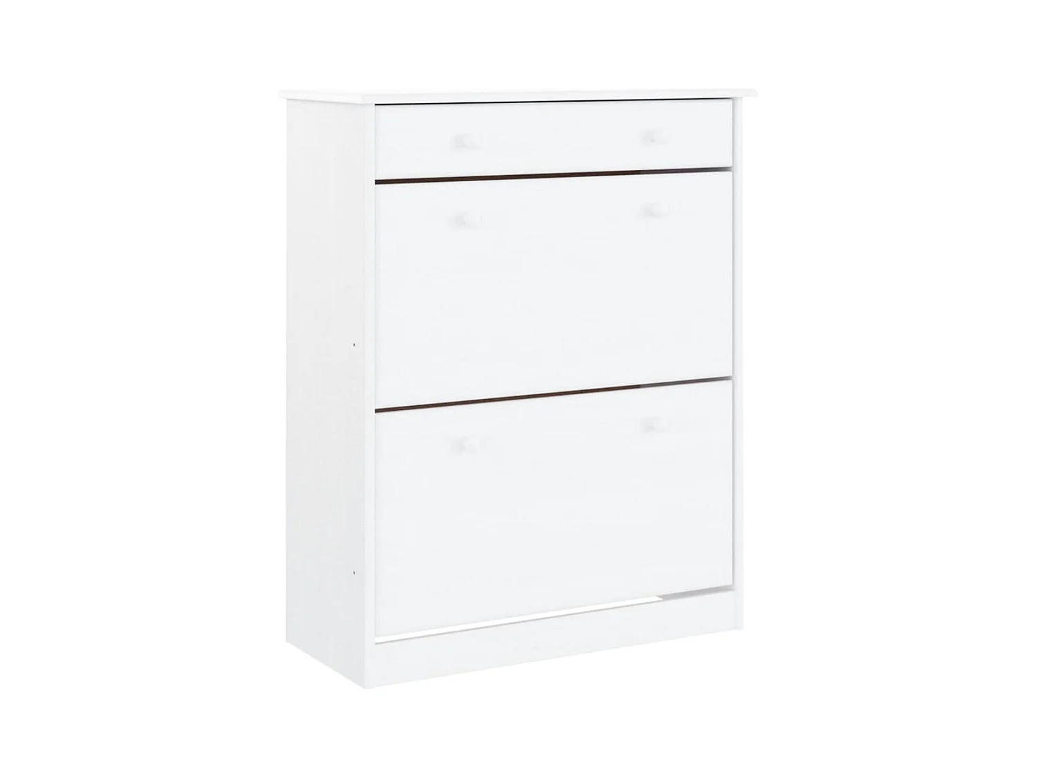 Armoire à chaussures blanc 77x35x96 cm bois massif de pin