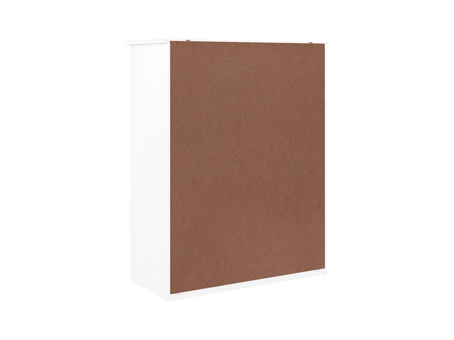 Armoire à chaussures blanc 77x35x96 cm bois massif de pin