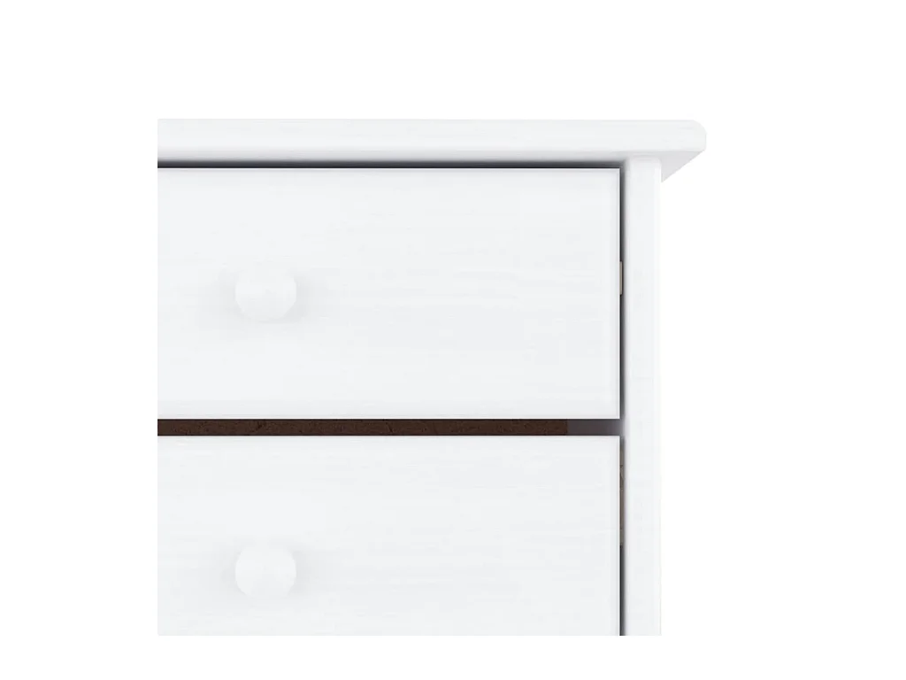 Armoire à chaussures blanc 77x35x96 cm bois massif de pin