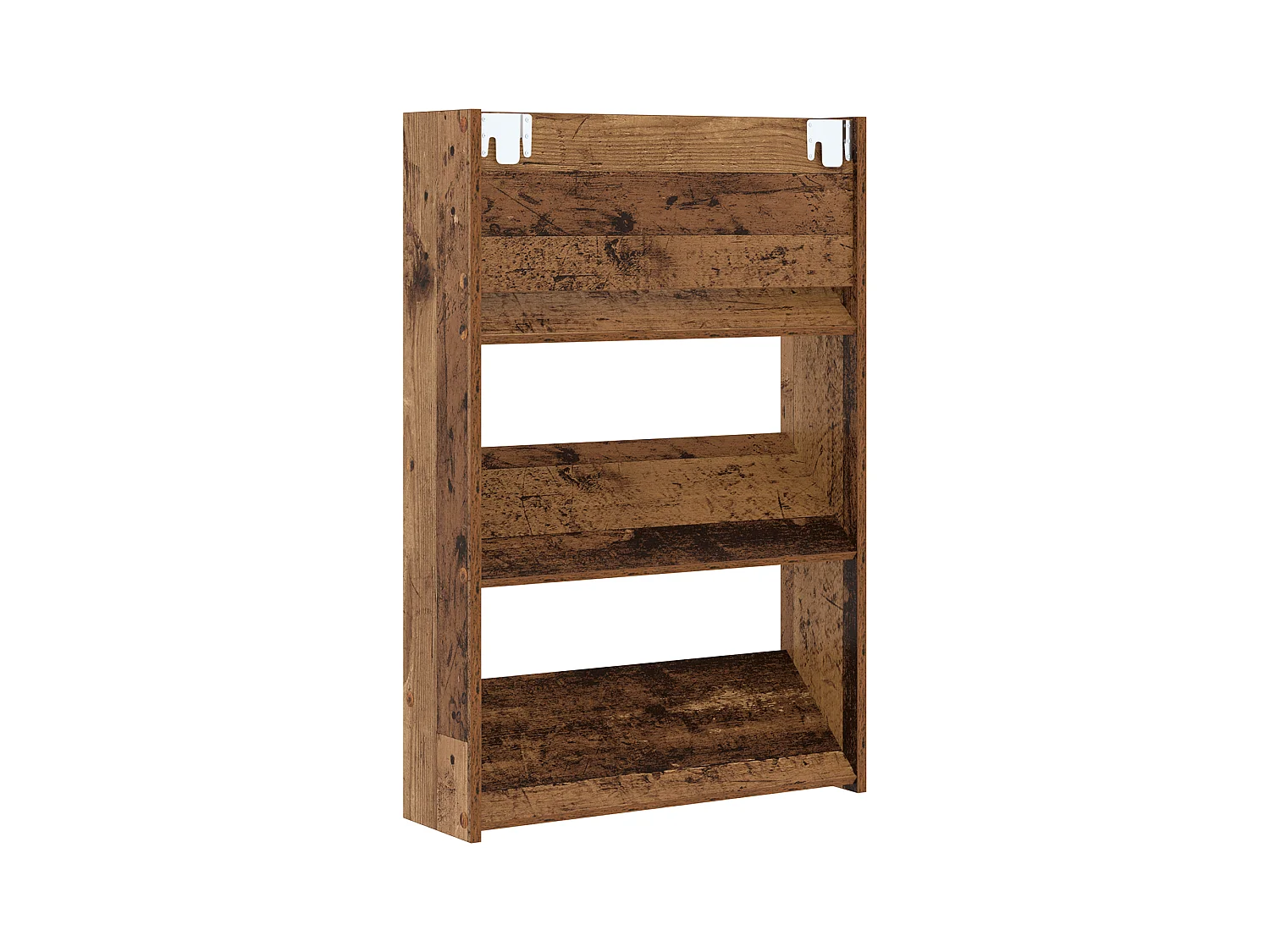 Cabinets à chaussures muraux 2 pcs Vieux bois 60 x 18 x 60 cm