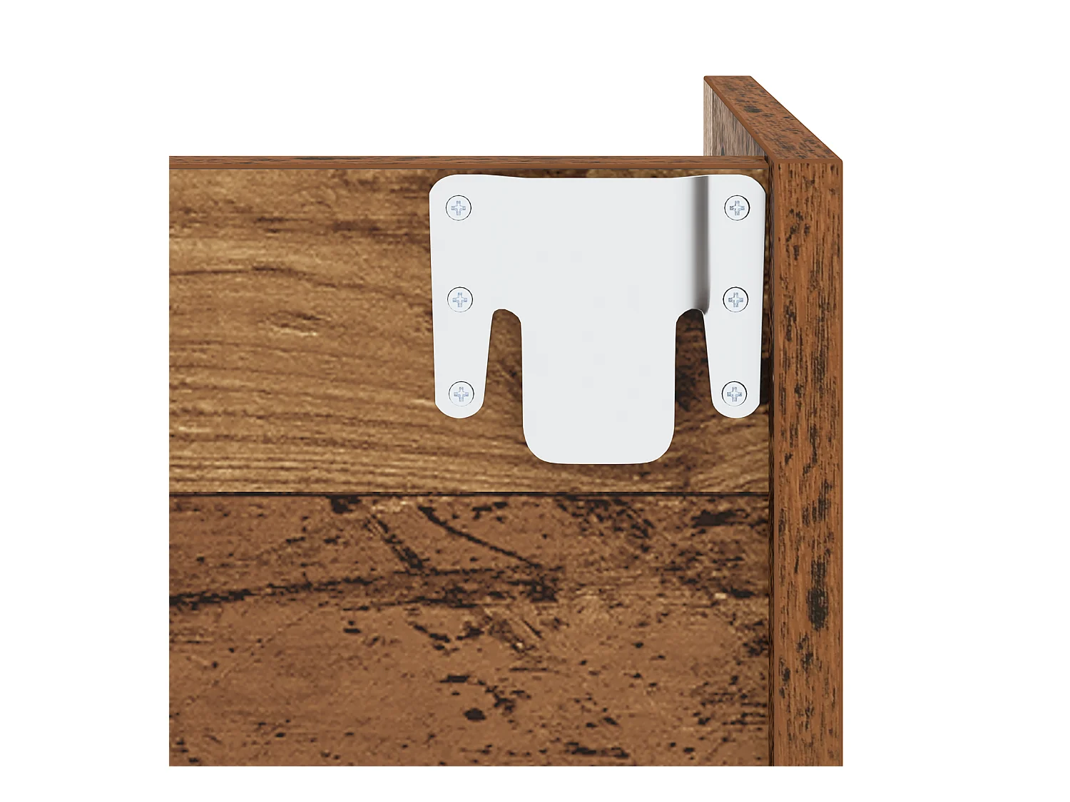 Cabinets à chaussures muraux 2 pcs Vieux bois 60 x 18 x 60 cm