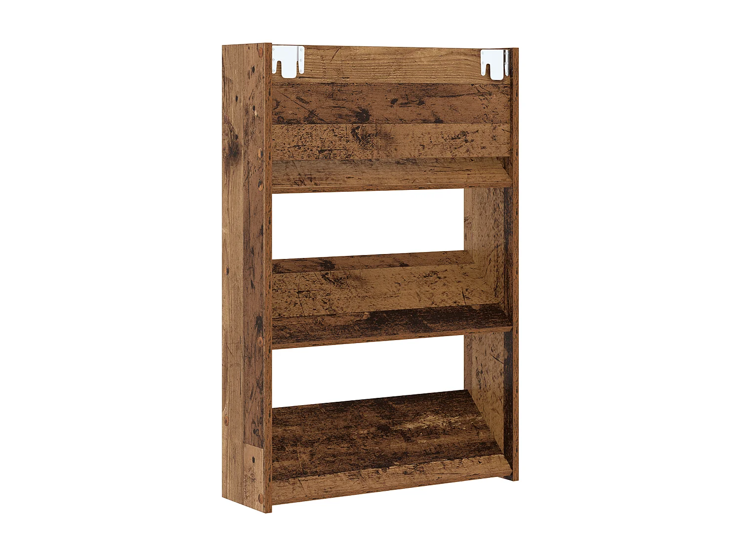 Cabinets à chaussures muraux 2 pcs Vieux bois 60 x 18 x 60 cm