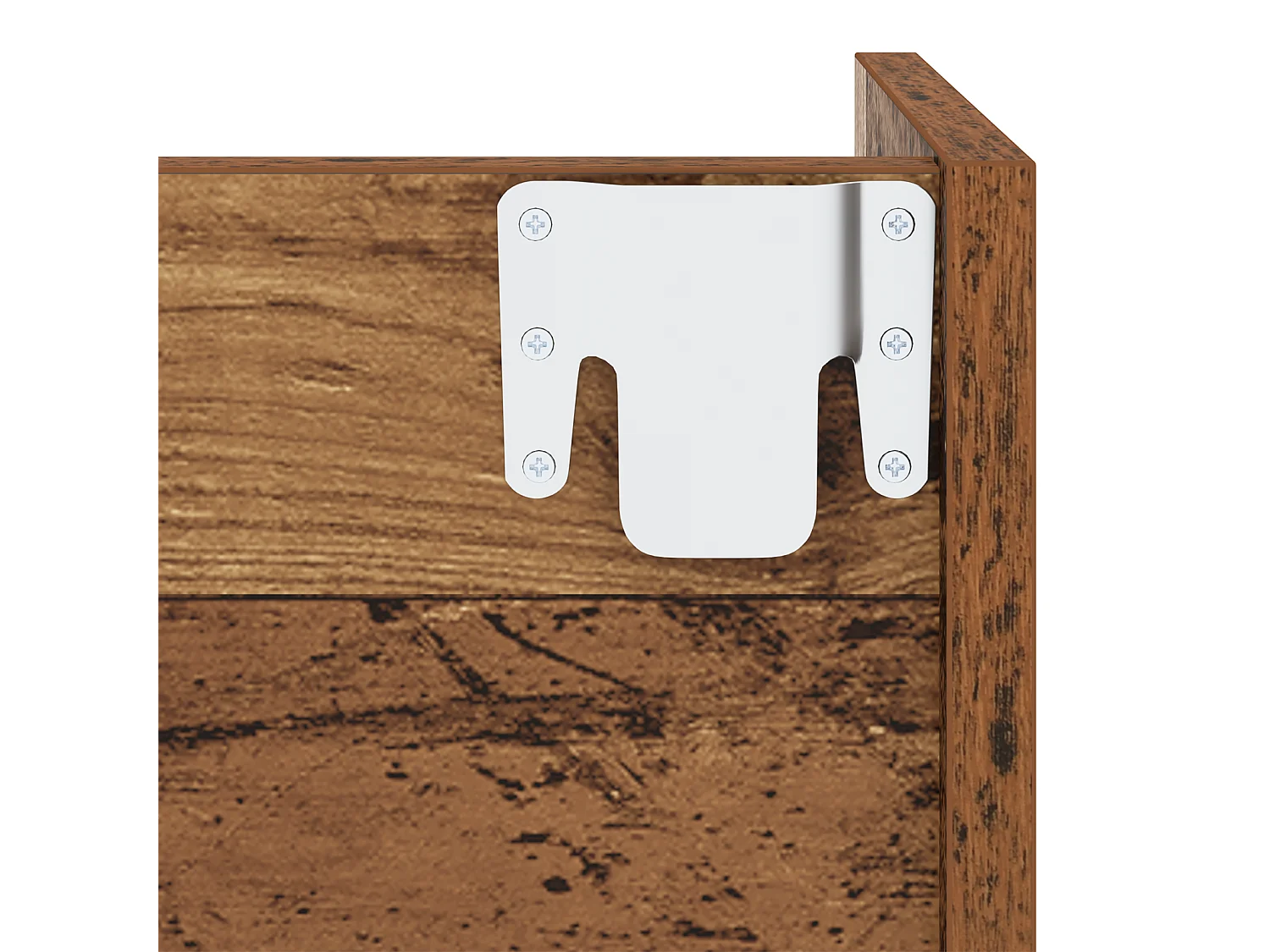 Cabinets à chaussures muraux 2 pcs Vieux bois 60 x 18 x 60 cm