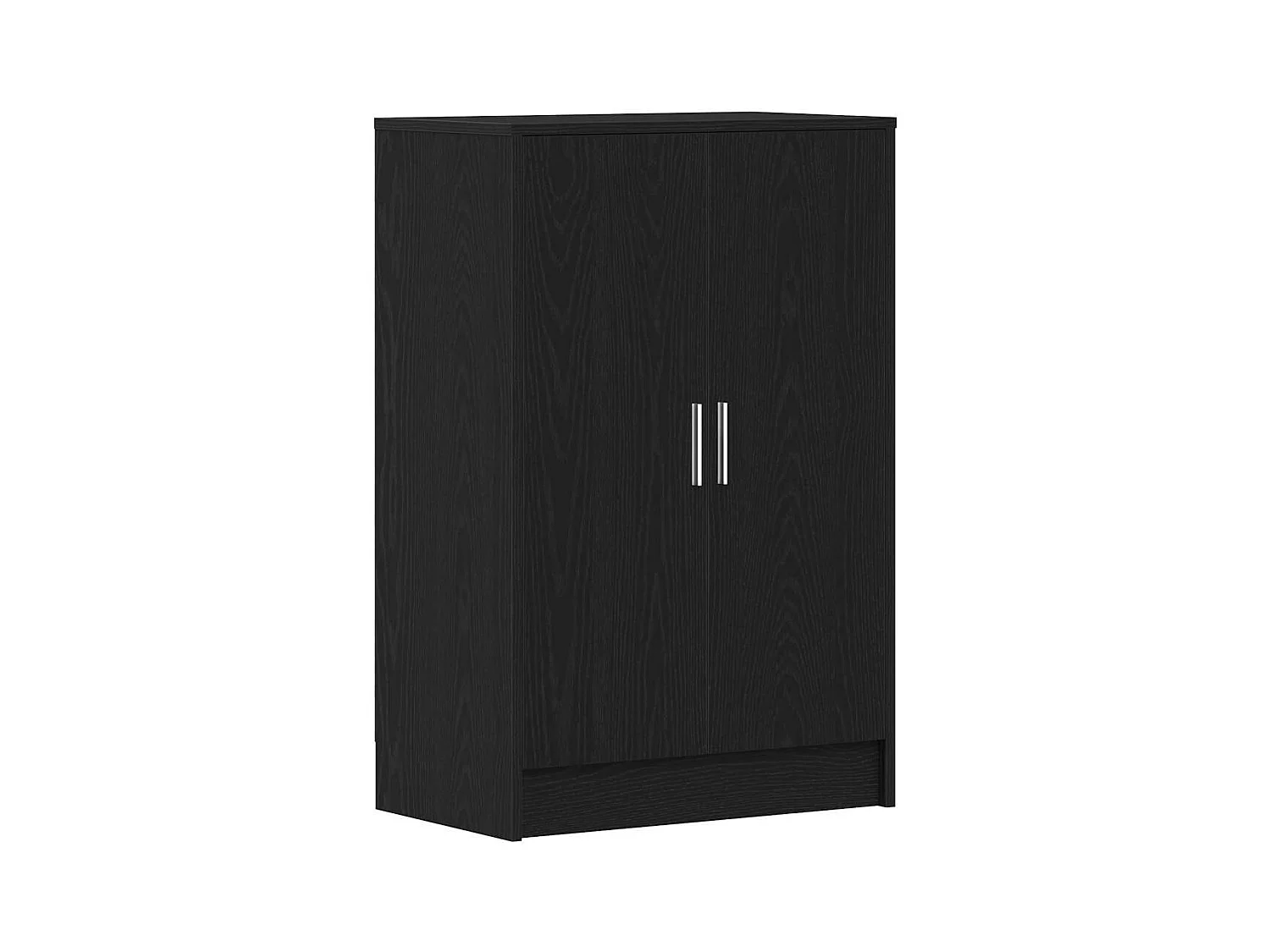 Armoire à chaussures chêne noir 60x35x92 cm bois d'ingénierie