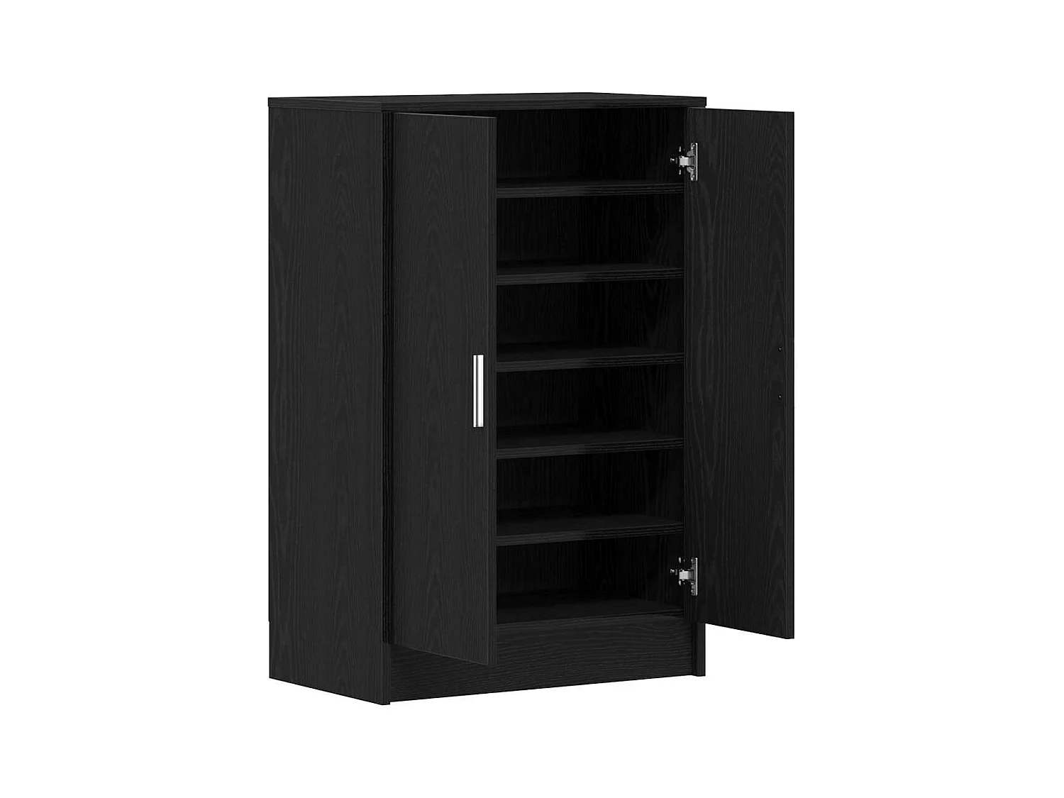 Armoire à chaussures chêne noir 60x35x92 cm bois d'ingénierie