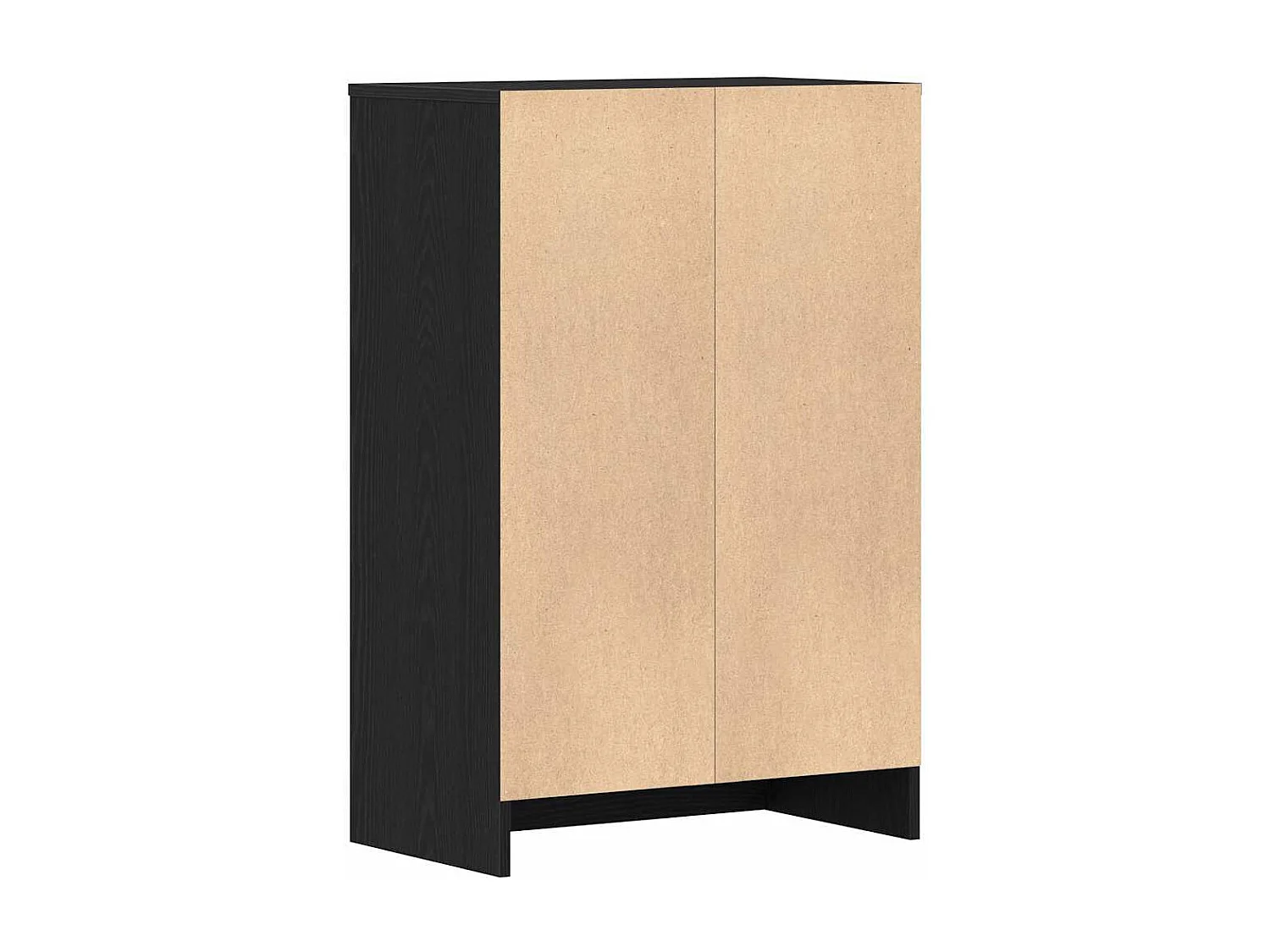 Armoire à chaussures chêne noir 60x35x92 cm bois d'ingénierie
