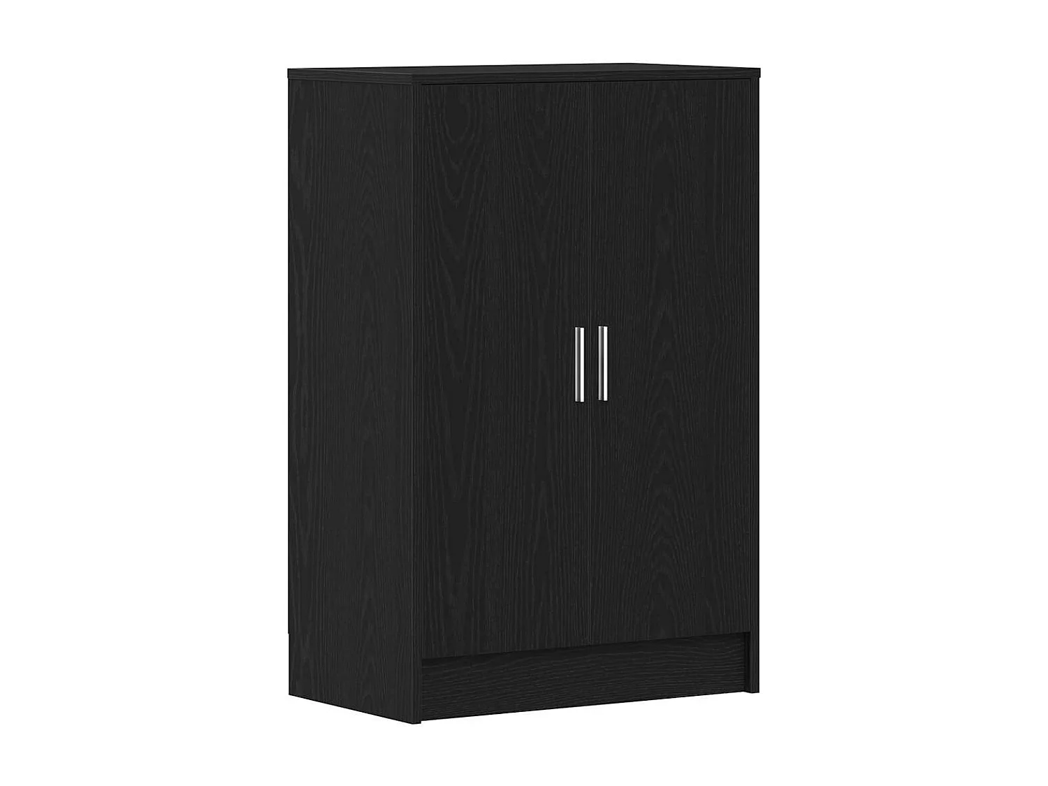 Armoire à chaussures chêne noir 60x35x92 cm bois d'ingénierie