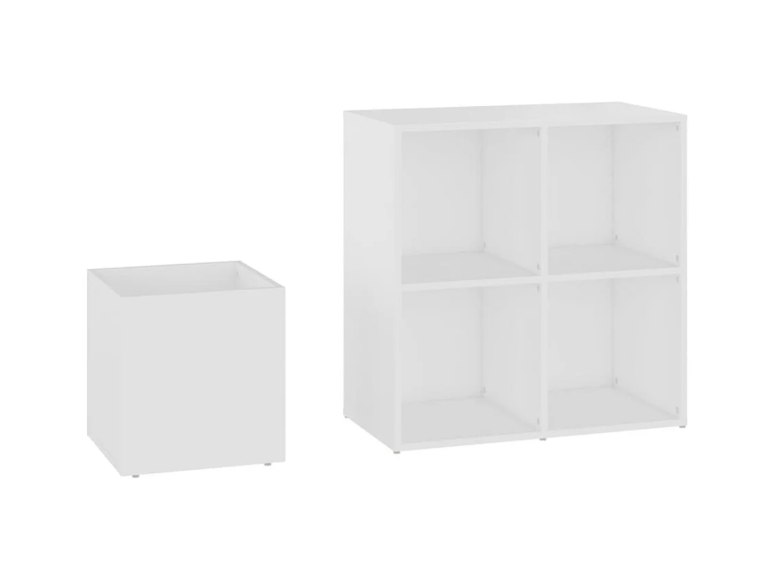 Armoire à chaussures d'entrée blanc bois d'ingénierie