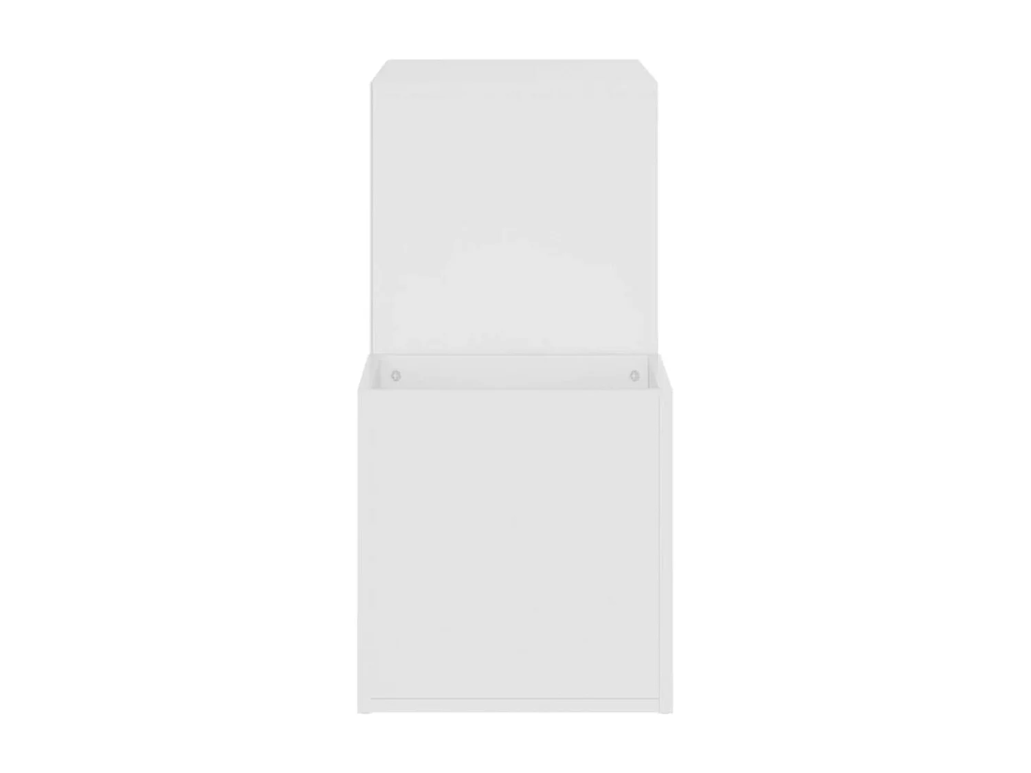 Zapatero de entrada de madera de ingeniería blanca