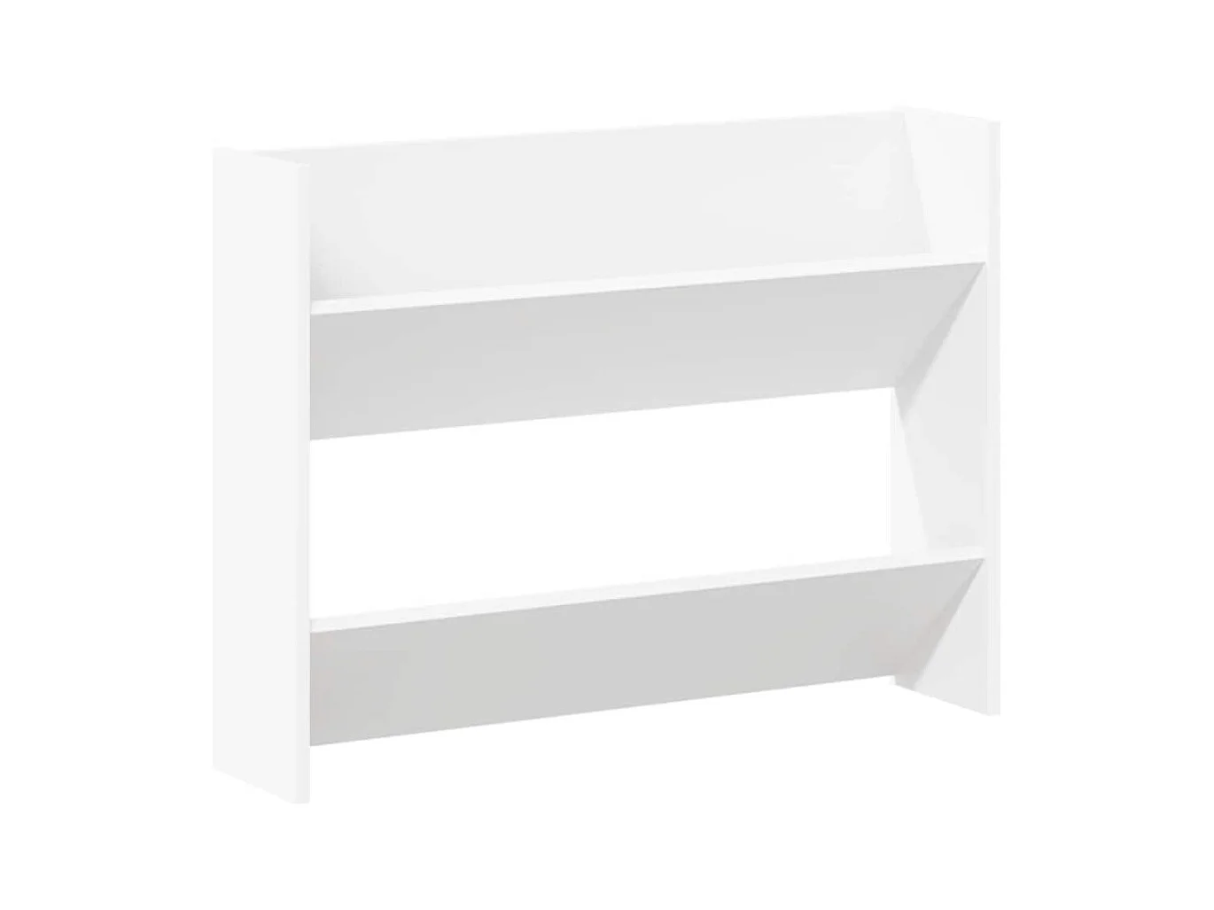 Armoire à chaussures murale Blanc 80x18x60 cm Aggloméré