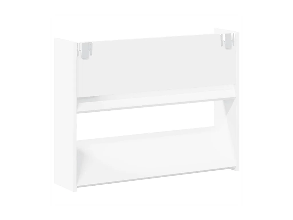 Armoire à chaussures murale Blanc 80x18x60 cm Aggloméré
