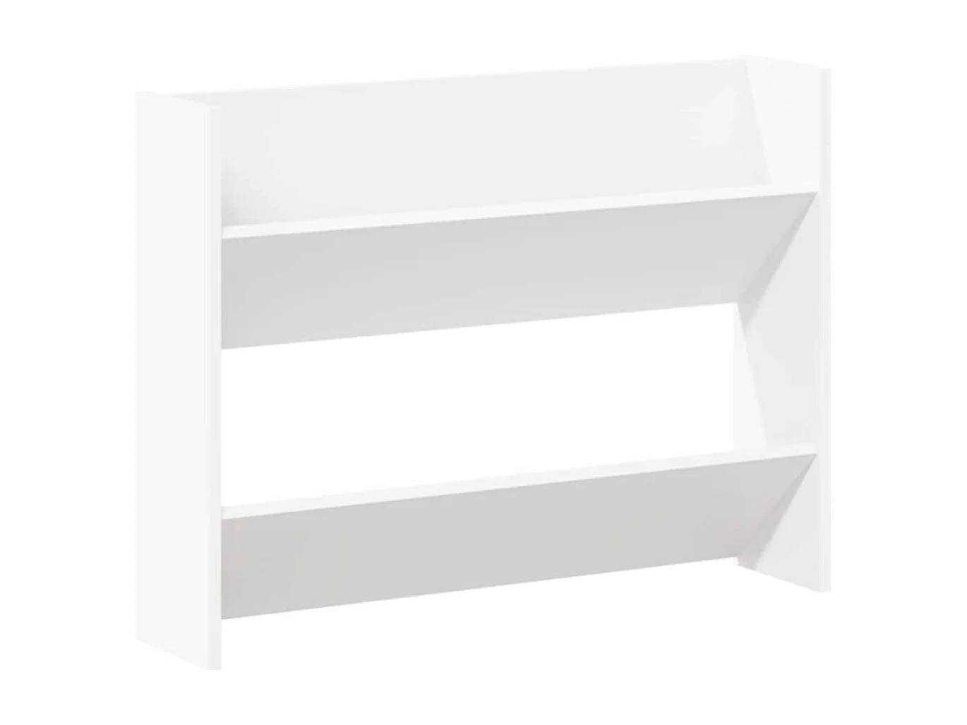 Armoire à chaussures murale Blanc 80x18x60 cm Aggloméré